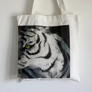 Printed 100% Cotton Non Gusset <b>Tote</b> <b>Bag</b> with Long Handles Reusable Shopping Carry <b>Bag</b> Custom Logo for Wholesale <b>Bulk</b> Orders Sale - Product Image 3