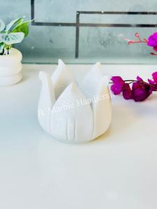 Sculpture de lotus en pierre sculptée à la main de bonne qualité, Urli, pièce de décoration pour la maison, vente en gros au meilleur prix - Product Image 2