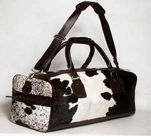 Bolsa de Viaje de Cuero de Lujo con Pelo de Vaca, Bolsa de Lona para Fin de Semana, Equipaje de Mano, Calidad de Exportación OEM LHTB-0114 - Product Image 6