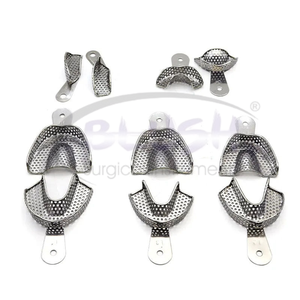 High Quality Dental Autoclavable Impression Trays Perforated Stainless Steel 10 PCS Set By <b>Blush</b> Surgical - Product Image 6