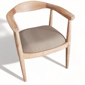 Silla de Comedor de Madera de Teca de Diseño Moderno, Sillón, Asientos de Descanso con Material Duradero para Decoración del Hogar y Jardín - Product Image 4