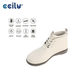 Bottes à lacets pour hommes anti-odeurs personnalisées avec semelles épaisses - Product Image 1