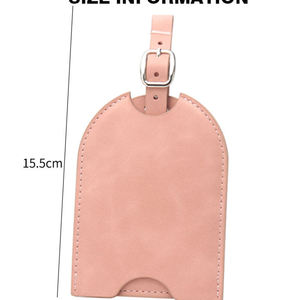 Customized High Quality Leather <b>Luggage</b> Tags Wedding Party Favor Traveler Gifts Leather Engraved Suitcase Tag <b>Strap</b> Bag Name Tag - Product Image 5