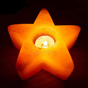 Lámpara de Sal con Forma de Estrella, Precio al por Mayor, 100% Sal del Himalaya Pura, Lámpara de Sal con Forma de Estrella, Recién Llegada - Product Image 3