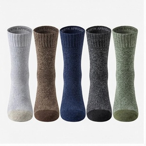 NORTH APPROACH Crew <b>Socks</b> Wool Nylon <b>Thick</b> <b>Winter</b> Hiking Outdoor Sports Solid Color Adults Knitted <b>Socks</b> - Product Image 1