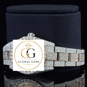 Hot Sale Luxury Fully Iced Moissanite Diamond Watch <b>Chronograph</b> Design Hip Hop Style Stainless Steel Band Available for Sale - Product Image 5