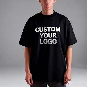 Camisetas Cortas Deportivas de Gran Tamaño, 100% Algodón Tejido, para Hombre, al por Mayor, Personalizadas, Ecológicas, de Secado Rápido, Transpirables, con Contraste - Product Image 3