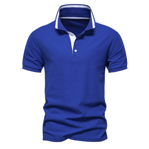 Camiseta Polo de Manga Corta Cómoda y Económica de Alta Demanda, Diseño con Botones, Cuello en Contraste de Lujo, Camiseta Polo para Uso Diario - Product Image 3