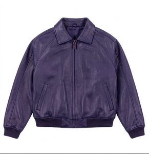 Chaqueta de Piel de Oveja 100% Auténtica, Ropa de Otoño, Cuello Corto, para Hombre y Mujer - Product Image 1