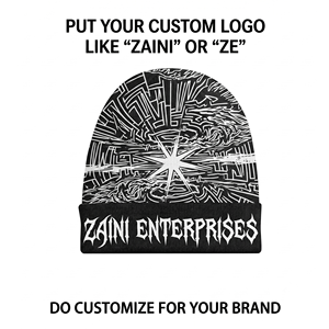 320 GSM Premium Acrylic Knit Mustard Beanie Custom Puff Print Embroidery Woven Label Logo <b>Winter</b> <b>Cap</b> - Product Image 3