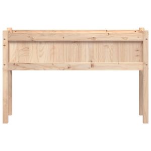 Macetas de jardín de 2 piezas de pino de madera maciza con macetas y macetas con patas - Product Image 5