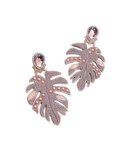 Boucles d'oreilles pendantes en perles de céramique faites à la main de haute qualité, bijoux pour femmes, exportateur à prix de gros - Product Image 6