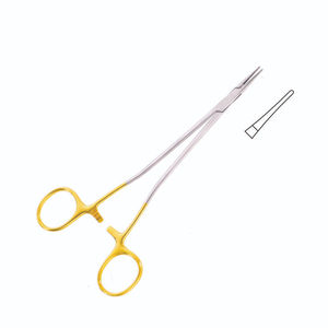Oferta Especial: Portaagujas Microvascular TC Liso, Extremadamente Delicado, Instrumento Quirúrgico Recto de Acero Inoxidable 14.0 cm - Product Image 1