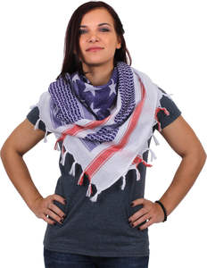 Pañuelo American Star Shemagh Keffiyeh Cuadrado con Puntos, Táctico, Desértico, de Algodón de Primera Calidad - Product Image 1