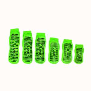Anti slip <b>Trampoline</b> Silicone Sport Grip <b>Socks</b> Soccer Athletic Bounce Park <b>Socks</b> Anti-slip Green Grip <b>Socks</b> - Product Image 3