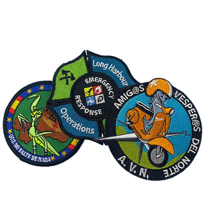 Embroidered Handmade Nonwoven Felt Iron-On Round Fabric Letter Patches for <b>Clothes</b> Design - Product Image 5