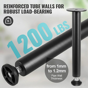 16" Adjustable Heavy Duty Steel Table <b>Legs</b> Set of 4 Metal Desk <b>Legs</b> Coffee Dining Table Base DIY Furniture OEM Vietnam EDPTBL026 - Product Image 6