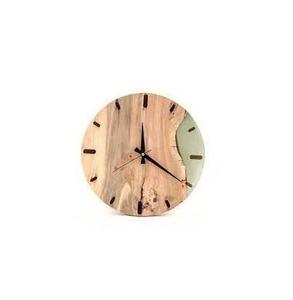 Horloge murale artisanale durable en bois et résine époxy, finition polie, idéale pour offrir, décoration intérieure, pièce d'horlogerie haut de gamme pour restaurant et hôtel - Product Image 2