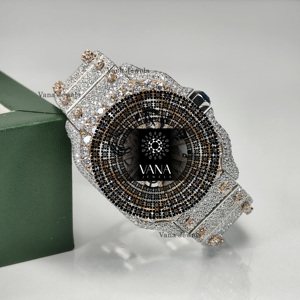 VANA JEWELS Two Tone Iced Out Moissanite <b>Watch</b> <b>Men</b> VVS Diamond <b>Watch</b> Stainless Steel Luxury Hip Hop <b>Wrist</b> <b>watch</b> - Product Image 1