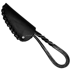 Couteaux à découper élégants médiévaux en acier au carbone forgé faits à la main avec couverture en cuir Meilleur couteau industriel utilitaire OEM personnalisable - Product Image 5