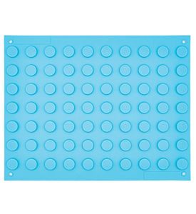 Tapis magnétique en silicone bleu, 60 cercles, surface de maintien pour instruments chirurgicaux, pour utilisation en chirurgie - Product Image 2