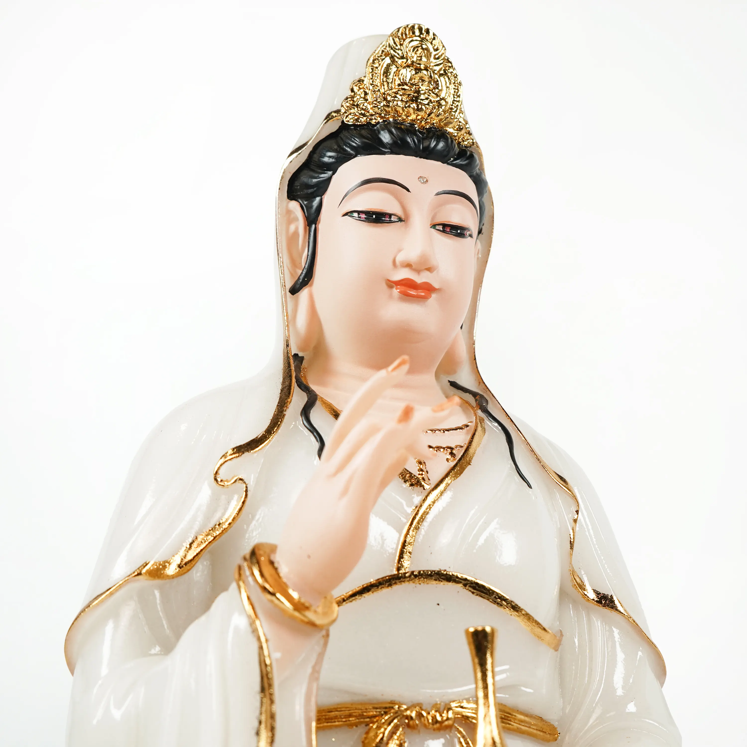 Reçine Guan Yin Bodhisattva heykeli dekorasyon heykel heykeli kaliteli özelleştirilmiş boyutu tasarım hizmeti