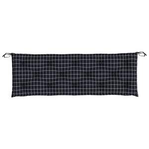 ชุดเบาะรองนั่งสำหรับม้านั่งในสวนลายตารางหมากรุกสีดำ 2 ชิ้น ผลิตจากโพลีเอสเตอร์ 100% สำหรับใช้งานกลางแจ้ง - Product Image 5