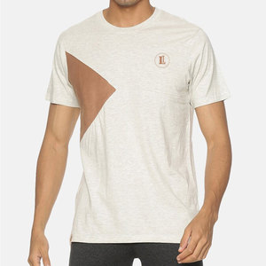 เสื้อยืดผู้ชายผ้าฝ้าย 100% ระบายอากาศดี ขายดี สวมใส่สบาย สไตล์สตรีทแวร์ รับผลิตตามแบบ OEM บริการสั่งทำพิเศษ ผลิตจากโรงงาน - Product Image 1