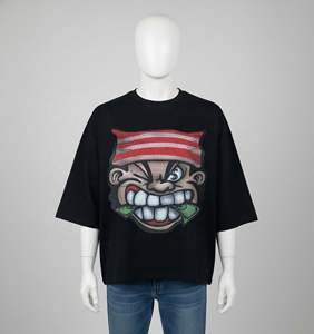 T-shirts oversize été UE/US pour hommes, coupe ample décontractée, imprimés DTF et DTG, manches tombantes, style streetwear, vêtements pour hommes - Product Image 3