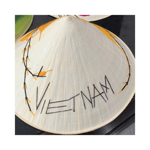 Natural Handmade Bamboo Hat Called Non La Bamboo <b>Frame</b> Traditional Pattern Adjustable Fit Four Seasons Vietnamese Brand - Product Image 1