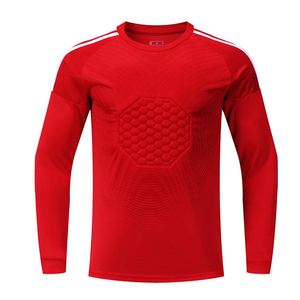 Ensemble de maillot de gardien de but de football à manches longues pour hommes, couleur dégradée, évacuation de l'humidité, respirant, séchage rapide, uniformes ajustés à manches longues - Product Image 3