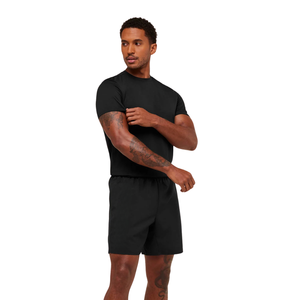 Pantalones Cortos Deportivos para Hombre, Corte Regular, 7 Pulgadas, Ligeros, para Gimnasio, Entrenamiento, Running, Fitness, Color Negro - Product Image 4