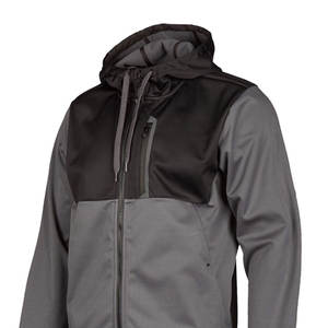 Sudadera con capucha de forro polar con diseño reforzado y protector extraíble de malla para seguridad en actividades al aire libre. - Product Image 4