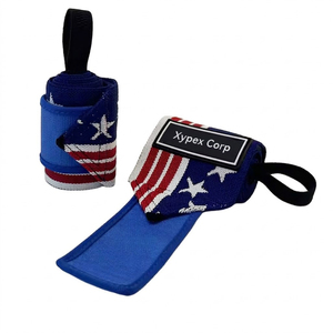 Custom Logo USA Flag Gym Wrist Wraps Breathable Soft Lightweight Foldable Comfortable Professional Protection <b>Weight</b> <b>Training</b> - Product Image 4