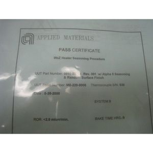 ชุดประกอบฮีตเตอร์ AMAT 0010-03371 WxZ ขนาด 8 นิ้ว ใหม่ - อุปกรณ์และอะไหล่เซมิคอนดักเตอร์ระดับโลกที่เชื่อถือได้ - Product Image 6