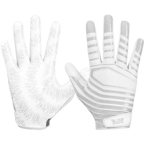 ELIXE SPORTS <b>Full</b> Finger American Football Gloves Breathable Stretch Synthetic Leather Non <b>Slip</b> Hook Loop Closure Adjustable - Product Image 2