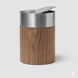 ถังขยะไม้ทรงสี่เหลี่ยมหรูหรา สำหรับตกแต่งบ้าน สำนักงาน โรงแรม ห้องนอน - Product Image 4