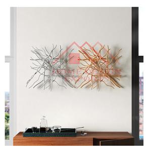 Décoration murale carrée abstraite personnalisée en métal, idéale pour salon, hôtel et maison – Excellente qualité - Product Image 1