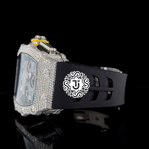 Reloj de Lujo con Diamantes Blancos de Primera Calidad, Caja de Acero Inoxidable, Movimiento Mecánico (ETA), Unisex, para Bodas y Compromisos - Product Image 3
