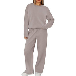 ชุดวอร์มผู้หญิงแบบ 2 ชิ้น ชุดลำลองเข้าชุดกัน ชุดฤดูใบไม้ร่วง เสื้อผ้าแฟชั่น ชุดวอร์มคอกลม ชุดลำลองสบายๆ สำหรับวิ่งจ๊อกกิ้ง - Product Image 4