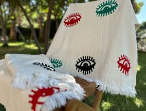 Nuevo Diseño, Vestido Largo de la Mejor Calidad, Conjunto Kimono Ojo de Diablo, 100% Algodón Crepé, Cintura Natural, Sostenible y Lavable, para Playa - Product Image 5