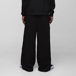 กางเกงแทร็คผ้าฝ้ายแท้ 100% หนัก 365gsm สกรีนโลโก้ได้ ทรงตรง สวมใส่สบาย ทรงหลวม สไตล์สตรีทแวร์ - Product Image 6