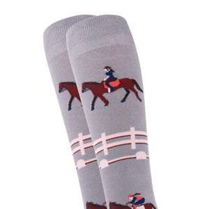 Chaussettes d'équitation de qualité supérieure, édition optimale, pour usage sportif, avec impression personnalisée, chaussettes d'équitation équestres très vendues - Product Image 4