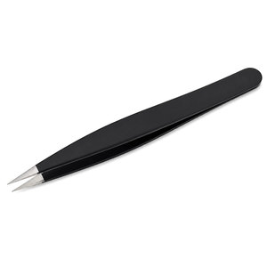 Pince à épiler professionnelle à pointe inclinée en acier inoxydable, outil de beauté de précision pour l'épilation des sourcils, avec logo personnalisé, vente en gros OEM - Product Image 5