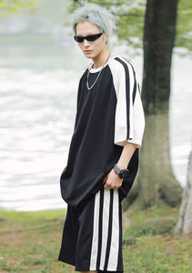 Conjunto de Dos Piezas de Color Liso Personalizado, Chándal Deportivo Unisex para Hombre y Mujer, Pantalones Cortos de Verano, Traje Deportivo - Product Image 6