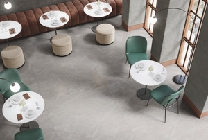 Revêtement mural en carreaux de porcelaine émaillée grand format 600x1200, texture luxueuse, finition haute brillance, pour projets de bureaux, hôtels et commerces. - Product Image 1