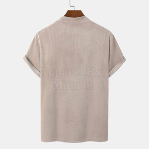 Fashion Men T Shirts Casual Street Style Short Sleeve Top Lightweight Fabric for Daily Wear - Product Image 2