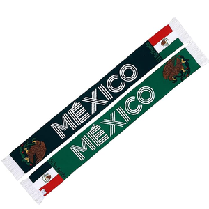 Bufanda de la Selección Nacional de México, Diseño Deportivo Tejido Largo con Bandera y Texto para Aficionados al Fútbol, para Usar en Todas las Temporadas - Product Image 2