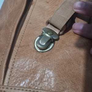 Modern Business Genuine Leather Roll Top Backpack Sleek Cowhide Leather <b>Bag</b> Professional Travel <b>Work</b> Pack LRTB-0128 - Product Image 3