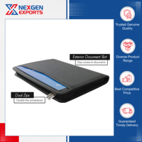 Funda de Cuero PU Hecha a Mano de Excelente Calidad y Altamente Duradera, Personalizable, para Documentos y Certificados, con Doble Panel, Venta Mundial